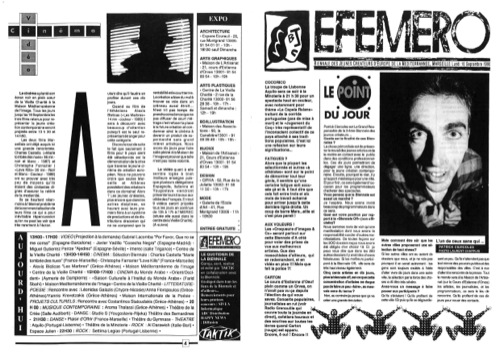 Ephémère ou FMR (Daily Paper based on Biennial)