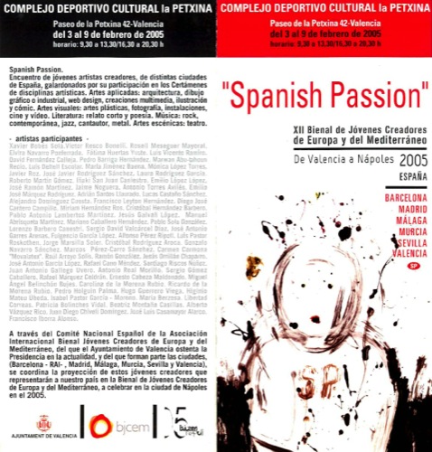Spain Passion. De Valencia a Nápoles (Spanish Selection, Exhibition Program)