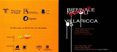 Biennale Napoli (Post Biennial Event Leaflet)
