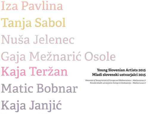 Young Slovenian Artists 2015 (Slovenia Selection)